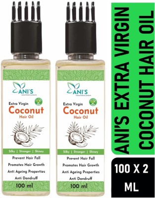 ANI'S Extra Virgin Coconut Hair Oil For Boost Hair Growth & Preventive Hair Fall Hair Oil(200 ml)