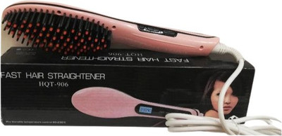 APTRIM Pink Fast Hair Straightener HQT-906 hair straightening brush LCD Display Hair Straightener Brush(Pink)