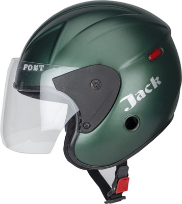 Font Nano half face Motorbike Helmet(Military green)
