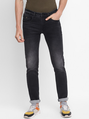 TURTLE Tapered Fit Men Grey Jeans
