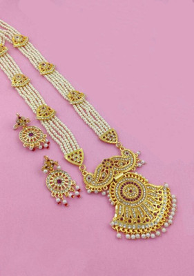 Harvi Sales Alloy Gold-plated Gold Jewellery Set(Pack of 1)
