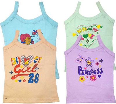 THE TINGE Camisole For Baby Girls(Multicolor, Pack of 4)