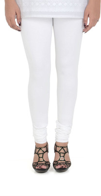 VAMI Churidar  Ethnic Wear Legging(White, Solid)