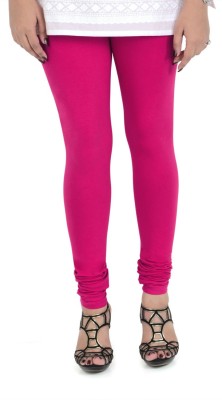 VAMI Churidar  Ethnic Wear Legging(Pink, Solid)