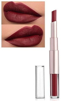 Latixmat Waterproof Long Lasting 2 IN 1 Lipstick For all skin type(MAROON, 6 ml)