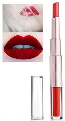 Latixmat RED 2 IN 1 SMUDGE PROOF MATTE FINISH WATER PROOF LONG LASTING LIPSTICK(RED, 12 g)