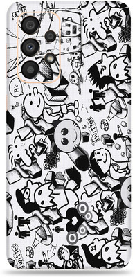 SkinoMania Samsng Glx A33(5G) Mobile Skin(B&W Doodle)