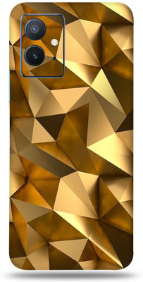 SkinoMania Iqoo Z6 5g Mobile Skin Mobile Skin(Golden-Polygon)
