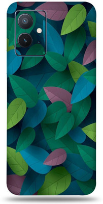 SkinoMania Iqoo Z6 5g Mobile Skin Mobile Skin(Multicolor Leafs)