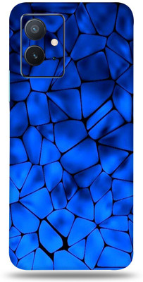 SkinoMania Iqoo Z6 5g Mobile Skin Mobile Skin(Blue-Pebbles)