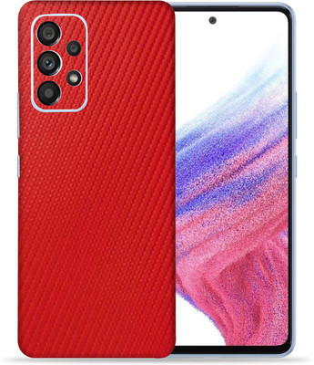 OggyBaba Samsung Galaxy A53 5g, Carbon Fiber Red Mobile Skin(Red)