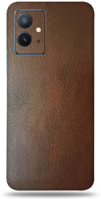 SkinoMania Iqoo Z6 5g Mobile Skin Mobile Skin(Leather-Brown)