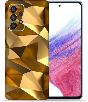 OggyBaba Samsung Galaxy A53 5g, Polygon Golden Mobile Skin(Multicolor)