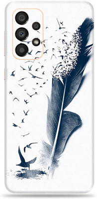 SkinoMania Samsng Glx A33(5G) Mobile Skin(Multicolor Feather Art)