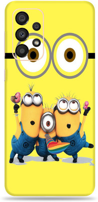 SkinoMania Samsng Glx A33(5G) Mobile Skin(Multicolor Happy Minions)