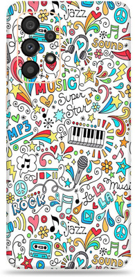 WeCre8 Skin's Samsung Galaxy A33 5G, Music Graffiti Mobile Skin(Multicolor)