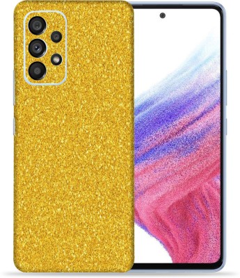 OggyBaba Samsung Galaxy A53 5g, Glitter Golden Mobile Skin(Multicolor)