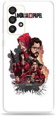 SkinoMania Samsng Glx A33(5G) Mobile Skin(Multicolor Red Polygon)