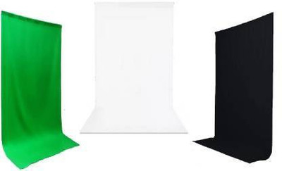 Stookin 6FTX9FT Green Black & White Screen Backdrop For Photography Background(Pack of3) Reflector