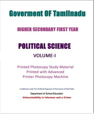 11th Std Political Science Volume 1 And 2 In English Medium By Tamilnadu State Board(Paperback, Tamilnadu Board)