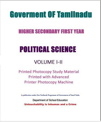 11th And 12th Std Political Science Volume 1 And 2 In English Medium By Tamilnadu State Board(Paperback, Tamilnadu Board)
