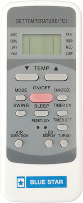 UNBREAKABLE Compatible with AC78 For BLUESTAR AC Remote Controller(White)