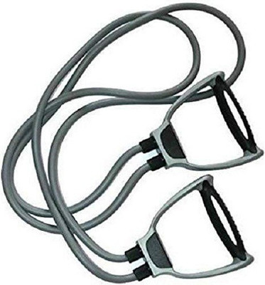 ADONYX Double Toning Resistance Tube Heavy Quality Exercise Band for Stretching Resistance Tube(Grey)