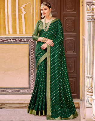 81% OFF on Siril Printed, Embellished Bollywood Silk Blend Saree(Green, Gold) 81% OFF on Siril Printed, Embellished Bollywood Silk Blend Saree(Green, Gold)
