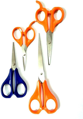 Craftwings Cutting Scissor (Set of 4 pcs) Scissors(Set of 4, Multicolor)
