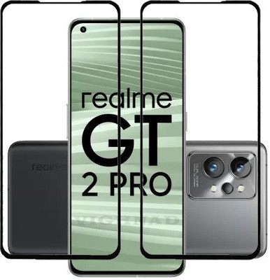 VIGHNAD Edge To Edge Tempered Glass for Realme GT 2 Pro(Pack of 2)