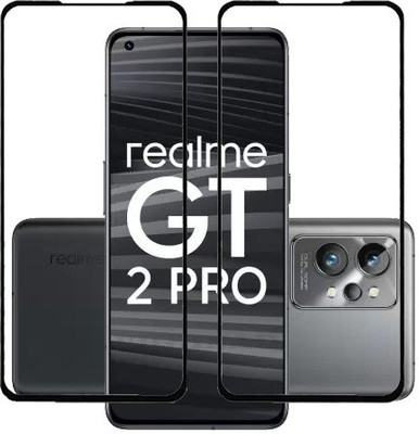 VIGHNAD Edge To Edge Tempered Glass for Realme GT 2 Pro(Pack of 2)