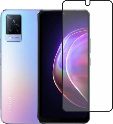 BeeVault Edge To Edge Tempered Glass for Vivo V21 5G(Pack of 1)