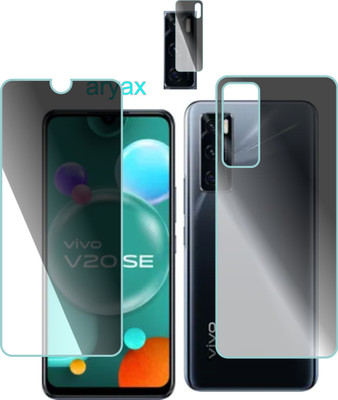 aryax Front and Back Screen Guard for VIVO V20 SE(Pack of 3)