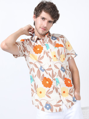KETCH Men Printed Casual Multicolor Shirt
