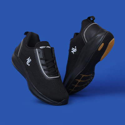 NEW LIMITS Running & Walking shoes for men Walking Shoes For Men(Black , 9)