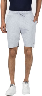 INFINIA Solid Men Grey Regular Shorts