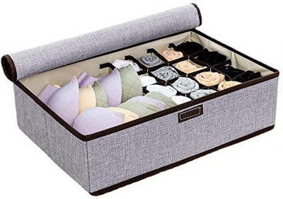 HOUSE OF QUIRK 16+1 Compartment Non-Smell Non Woven Foldable(Grey)