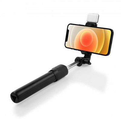 Wanzhow Bluetooth Selfie Stick(Black, Remote Included)
