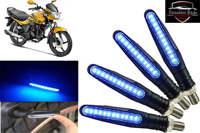 Smarter Ride Front, Rear, Side LED Indicator Light for Hero Passion X Pro(Blue)