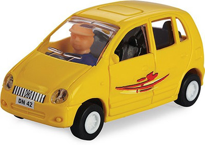 TECHZAGE Pull Back Famous Santro Toy Car for Kids(Yellow, Red, White, Multicolor, Pack of: 3)