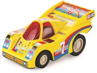 TECHZAGE Pull Back Famous Champion Car Toy Car for Kids (Yellow)(Yellow)