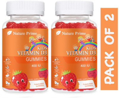 Nature Prime Calcium + Vitamin D Gummies Supplement for Kids (SD45)Ultra(2 x 15 No)
