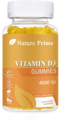 Nature Prime Calcium + Vitamin D Gummies Supplement for Kids, Men & Women (SD13)Advanced(30 No)