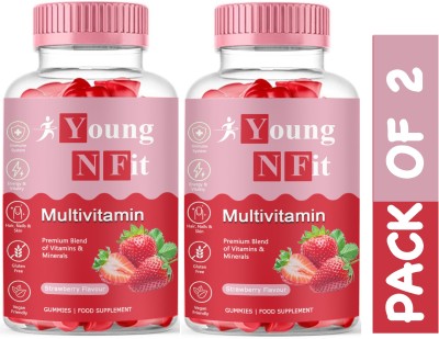 Young N Fit Nutrition Daily Multivitamin Gummies For Immunity, Energy For Men & Women (SD41)Pro(2 x 15 No)