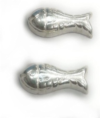 Shree Jewellers silver fish for pooja 2 pcs Silver, Silver Plated Yantra(Pack of 2)