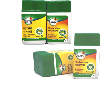 ZANDU Sudarshan Ghanvati Beneficial in all types fever (4x40 tab)(Pack of 4, 160 Tablets)