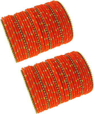 DURGANSH Glass Bangle Set(Pack of 2)