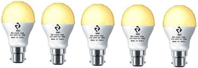 rino 4 W Standard B22 LED Bulb(Yellow, Pack of 5)