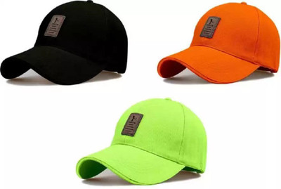 SPORT COLLECTION Self Design Sports/Regular Cap Cap(Pack of 3)