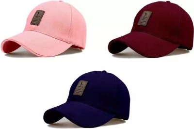 SPORT COLLECTION Self Design Sports/Regular Cap Cap(Pack of 3)